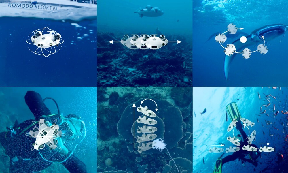 FIFISH V-EVO 360-Degree Maneuverability