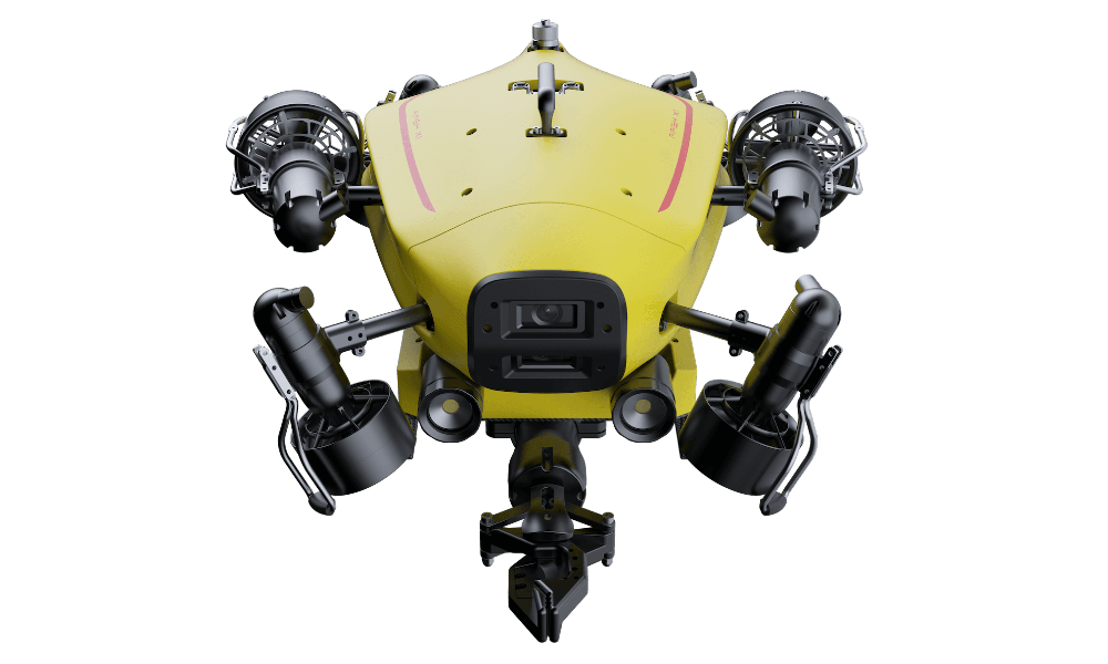 FiFish X1 Showing Front View and Robotic Arm