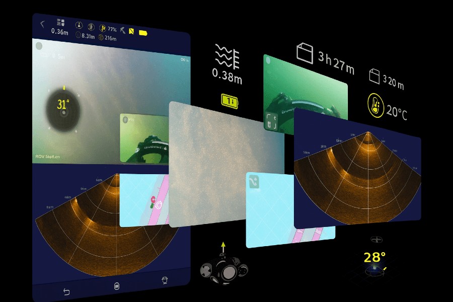 FiFish X1 Real-Time Data Synchronization Screen